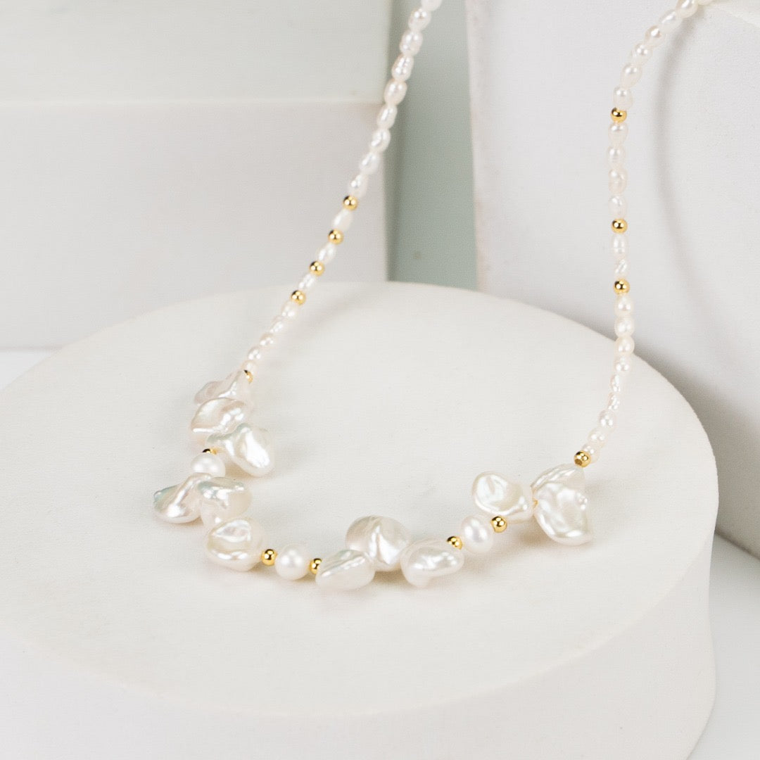 Natural Baroque Pearl Necklace