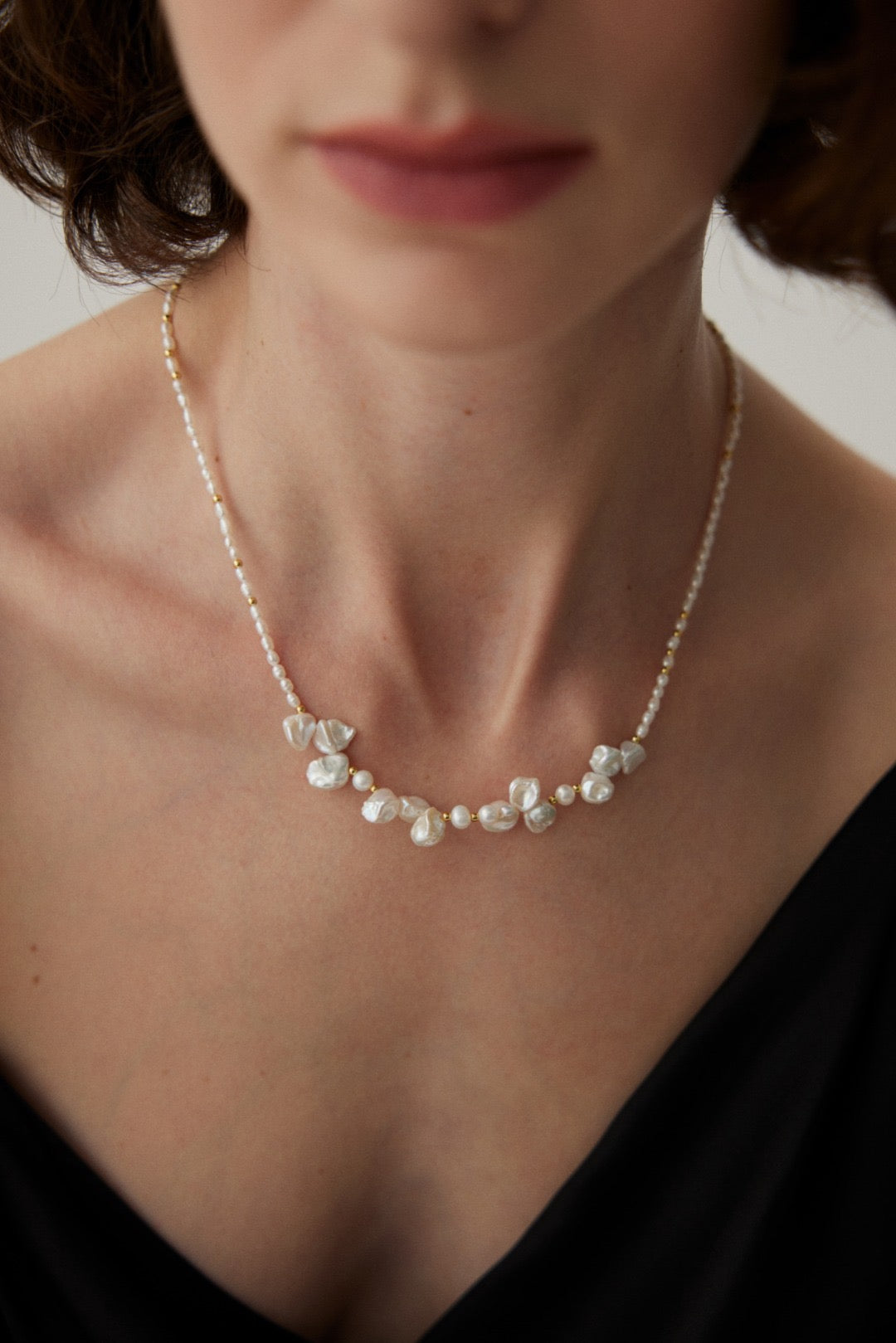 Natural Baroque Pearl Necklace