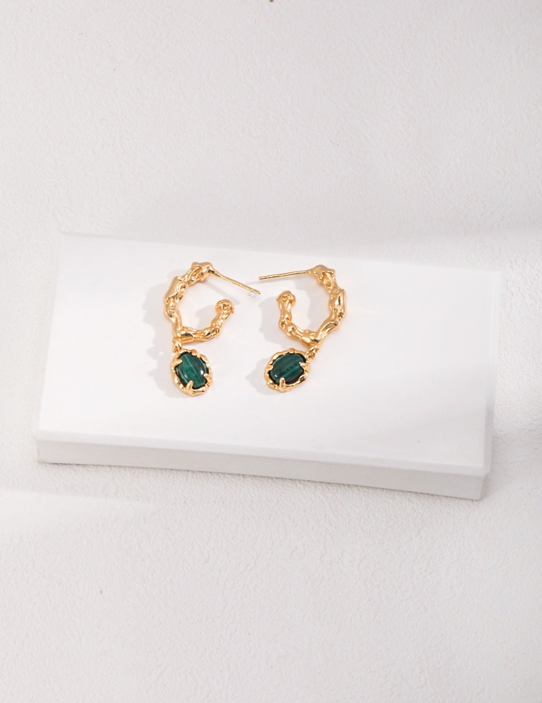 Malachite Earrings