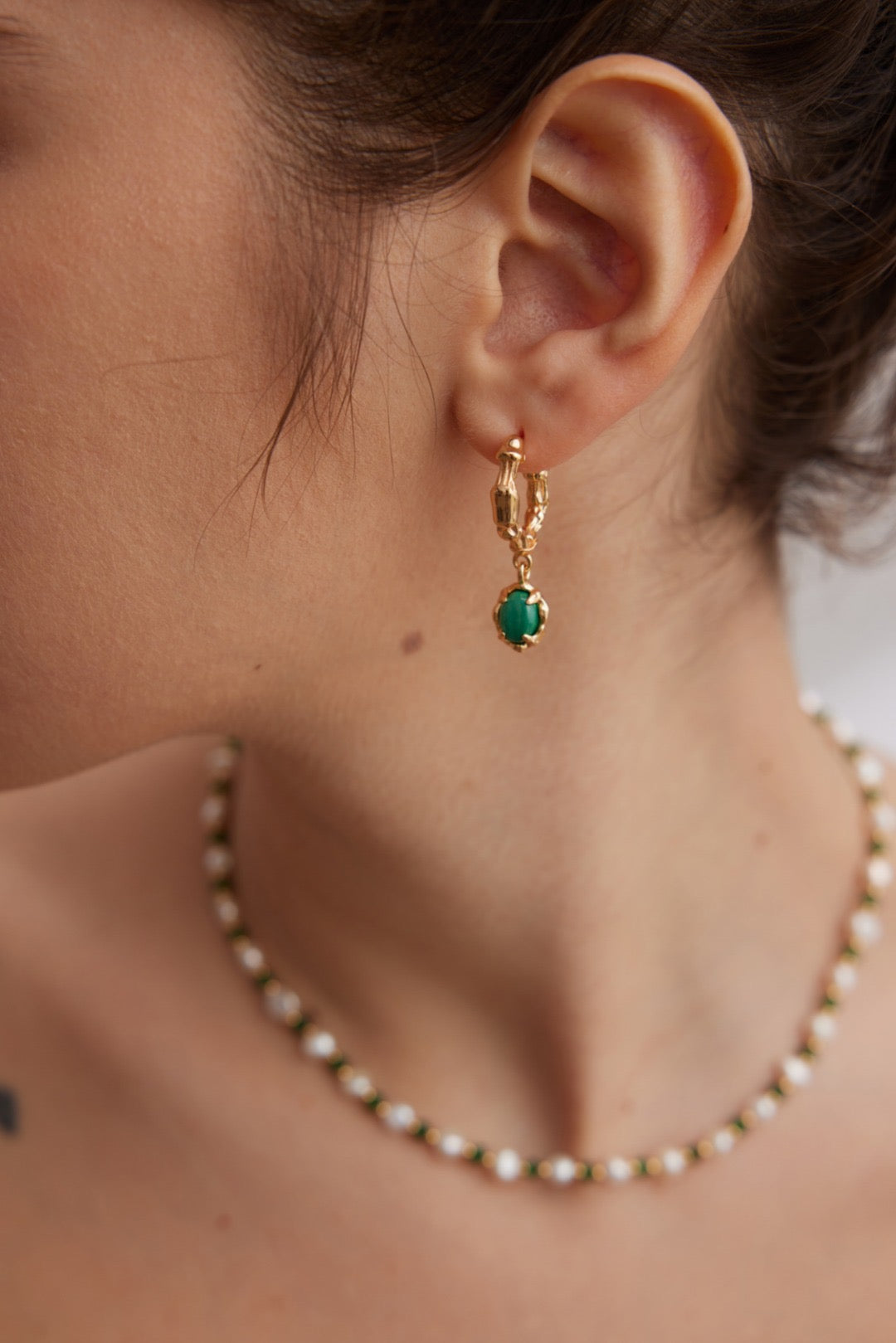 Malachite Earrings