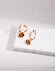 Tiger's Eye Earrings, Antique Bronze Earrings, Boho Earrings, Tiger's Eye Jewellery, Boho Jewellery