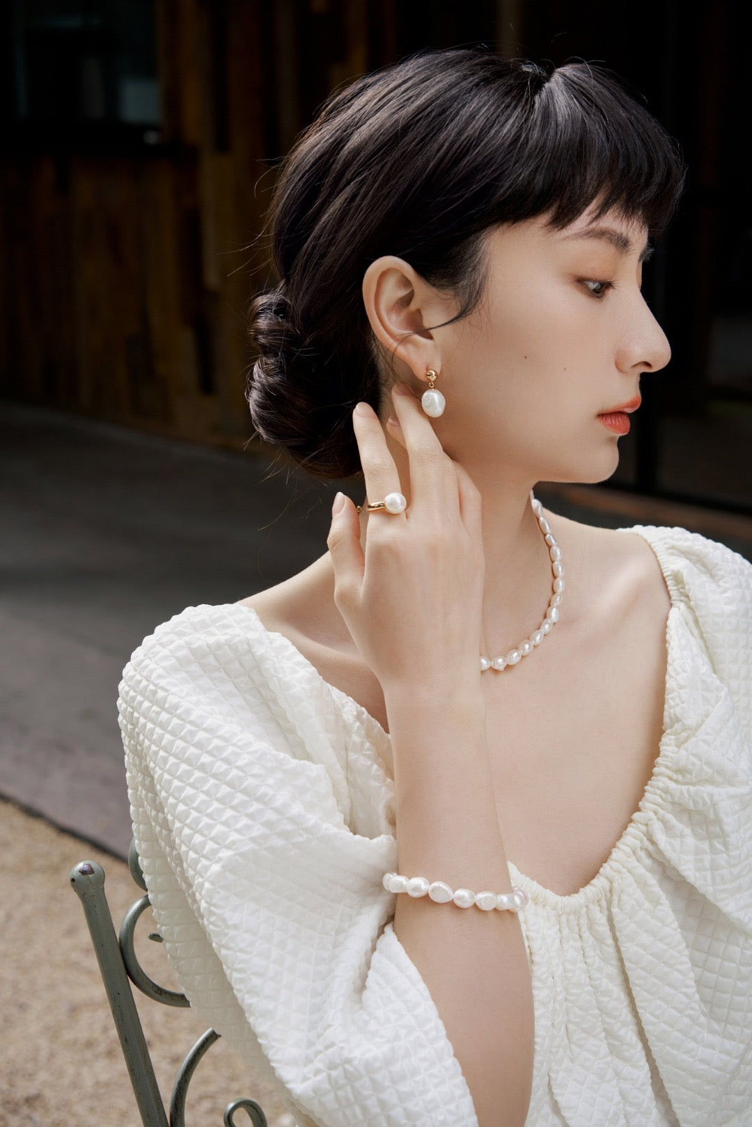 Heterosexual Pearl Bracelets, Freshwater Pearl Bracelet,Minimalist Simple Pearl Accessories,Natural Pearl Jewellery 