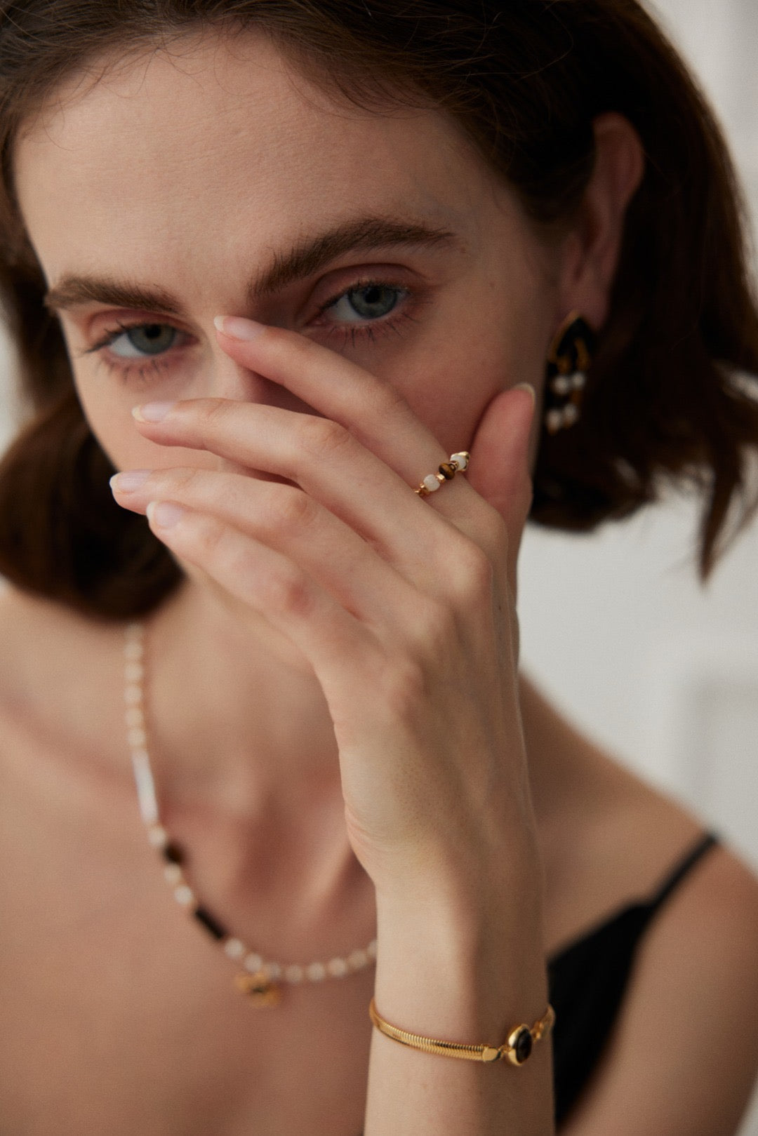 Tiger Eye Beaded Ring