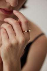 Tiger Eye Beaded Ring