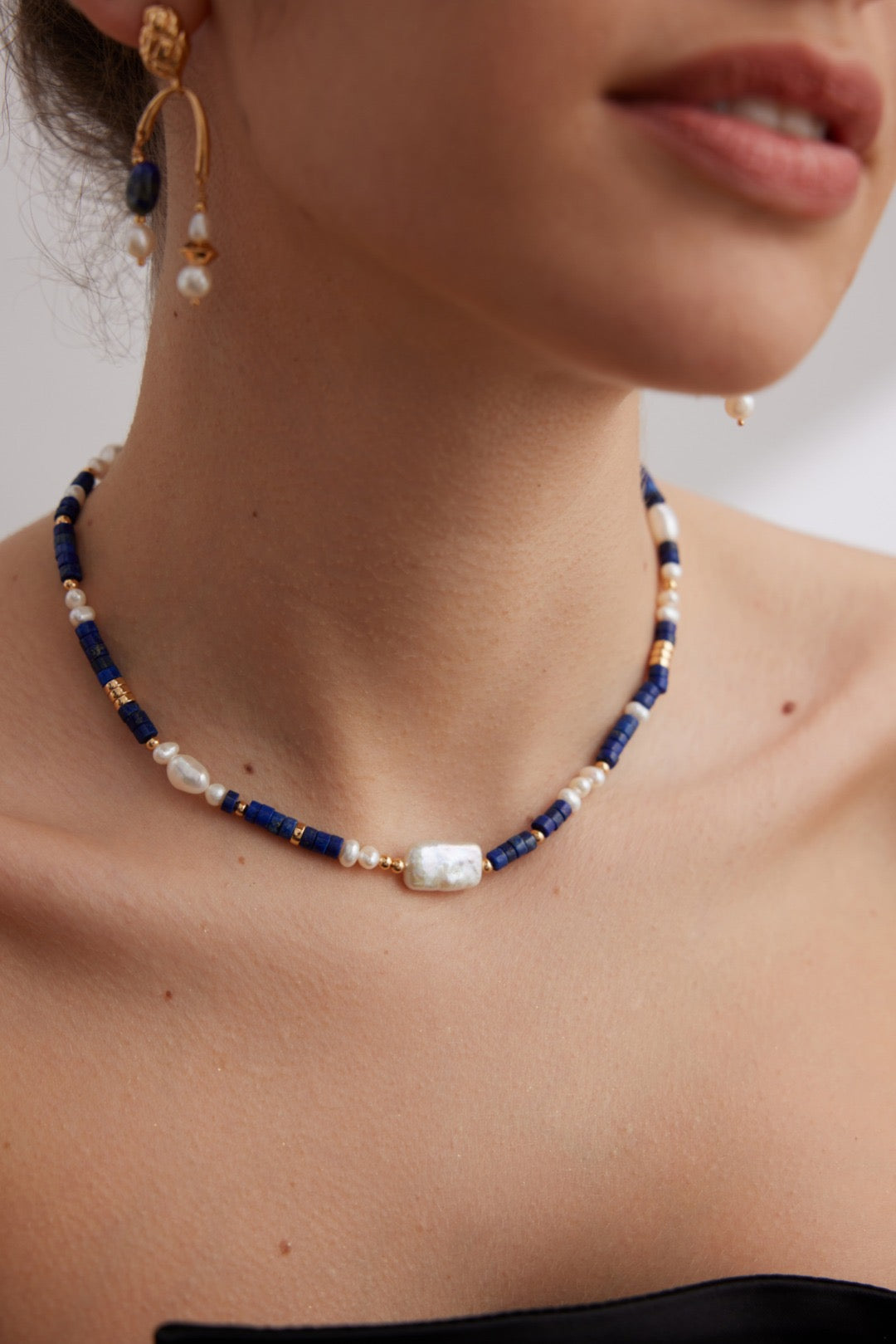 Lapis Lazuli Beaded Necklace