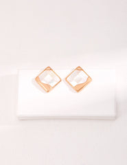 Square Shell Earrings