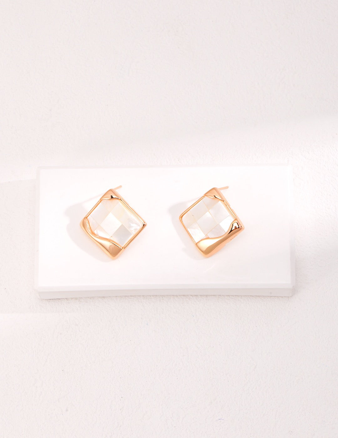 Square Shell Earrings