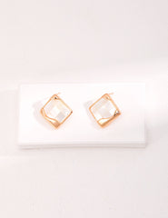 Square Shell Earrings