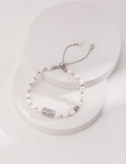 Sterling Silver Pearl Bracelet