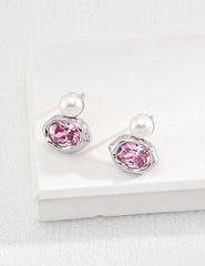 Sterling Silver Zirconia Earrings