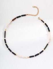 Natural Agate Pearl Necklace