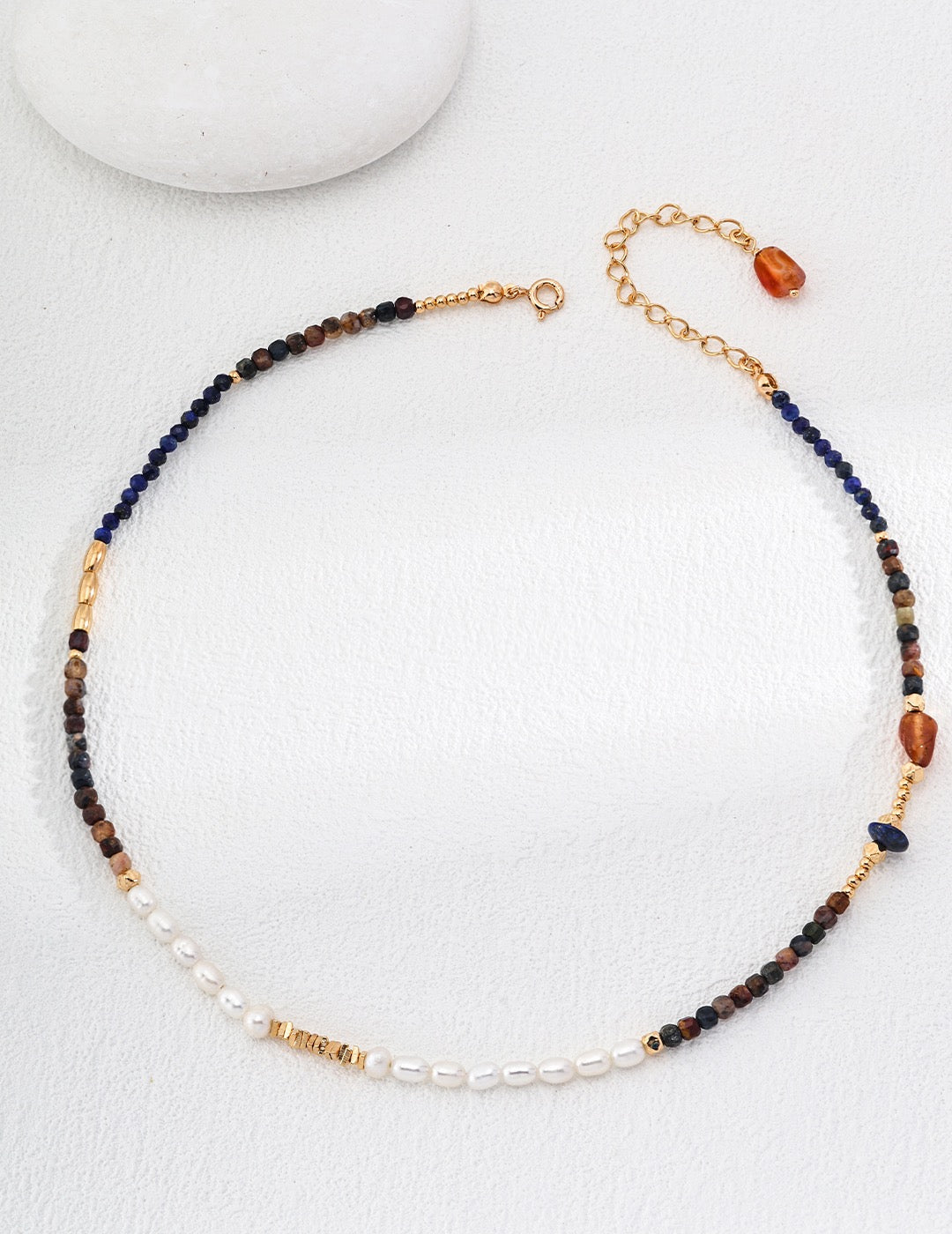 Tiger Eye Pearl Necklace