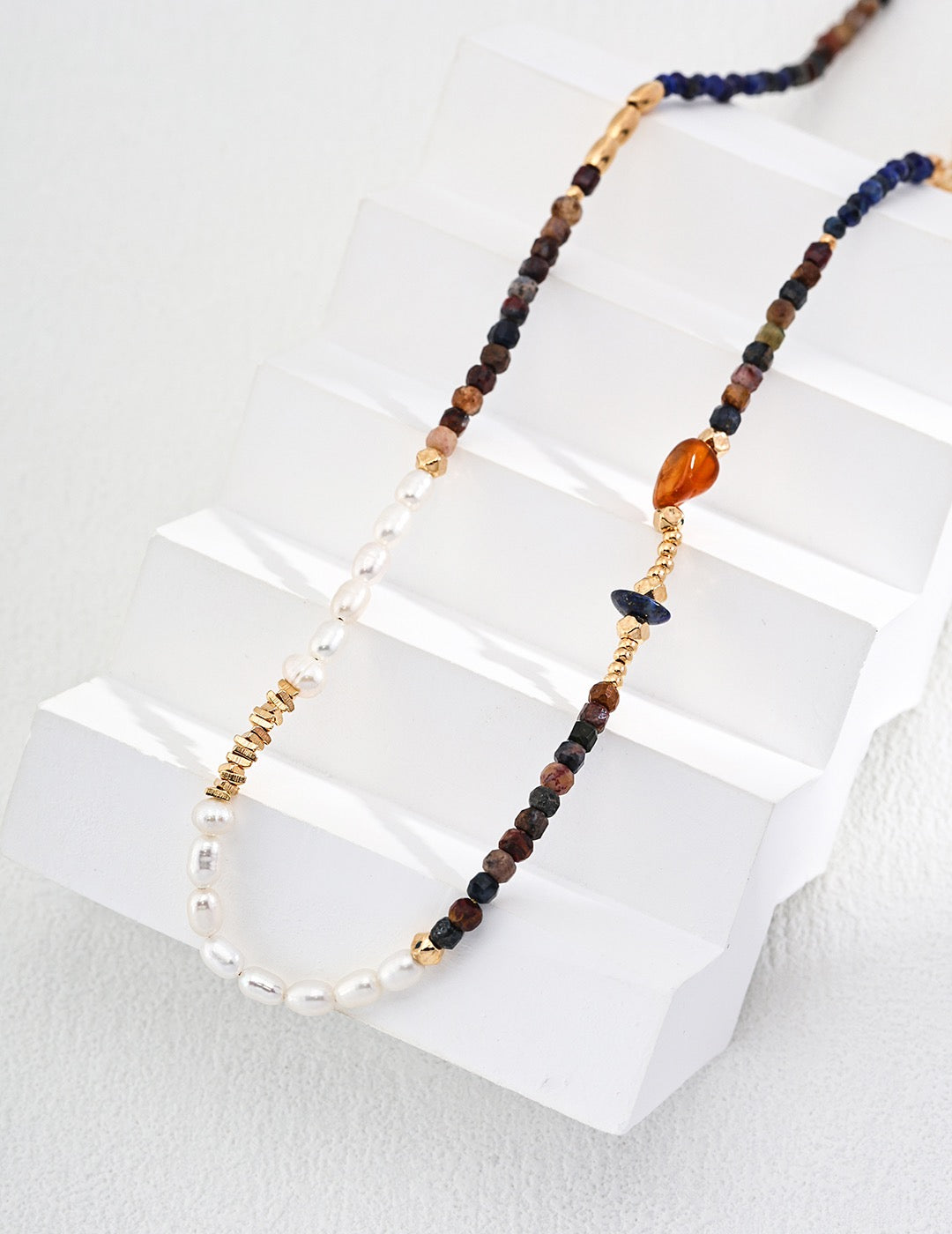 Tiger Eye Pearl Necklace