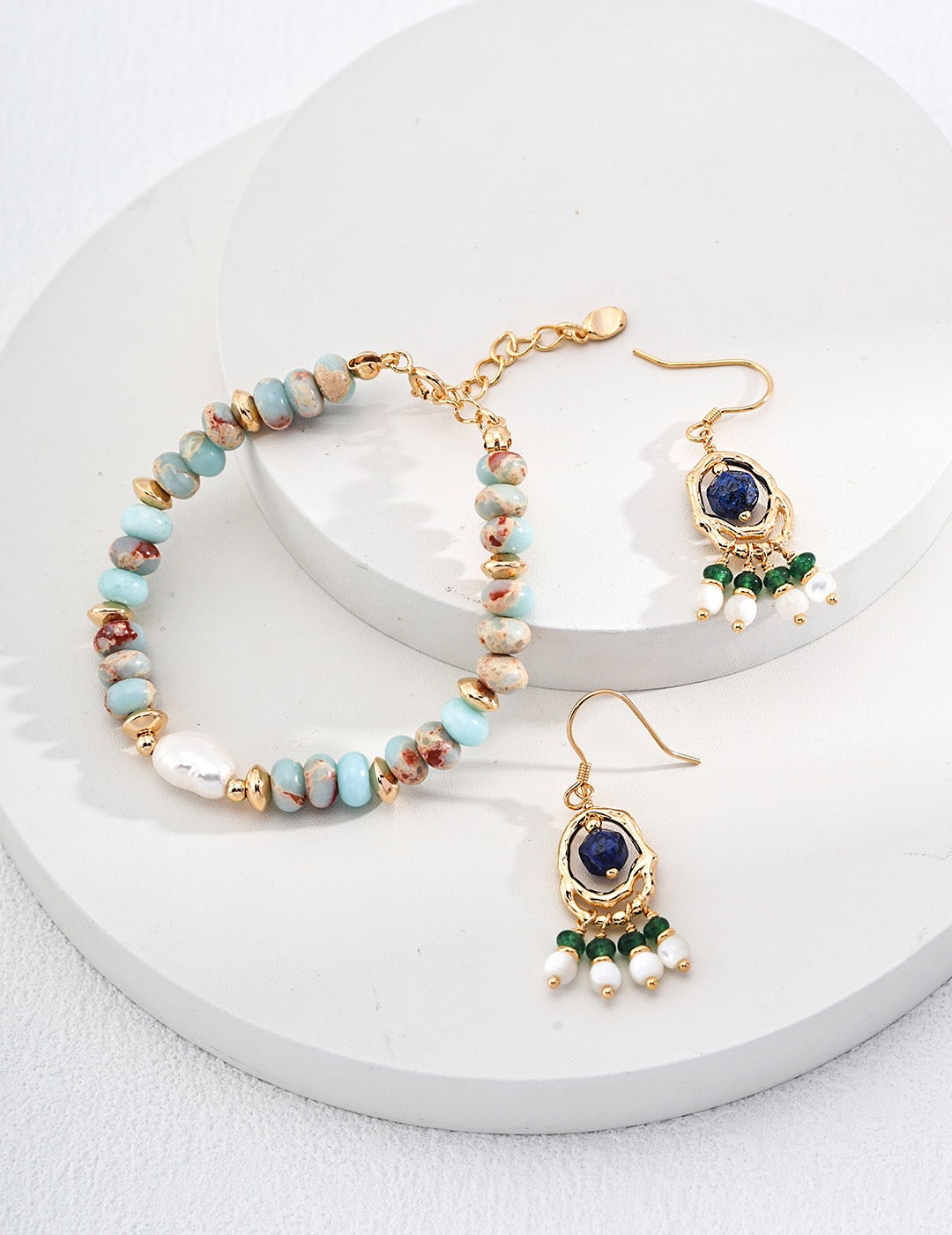 Ethnic Style Pearl Earrings