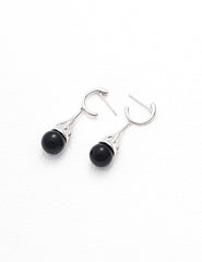 Sterling Silver Onyx Earrings