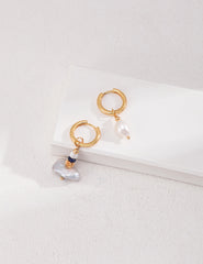 AB Asymmetric Pearl Earrings