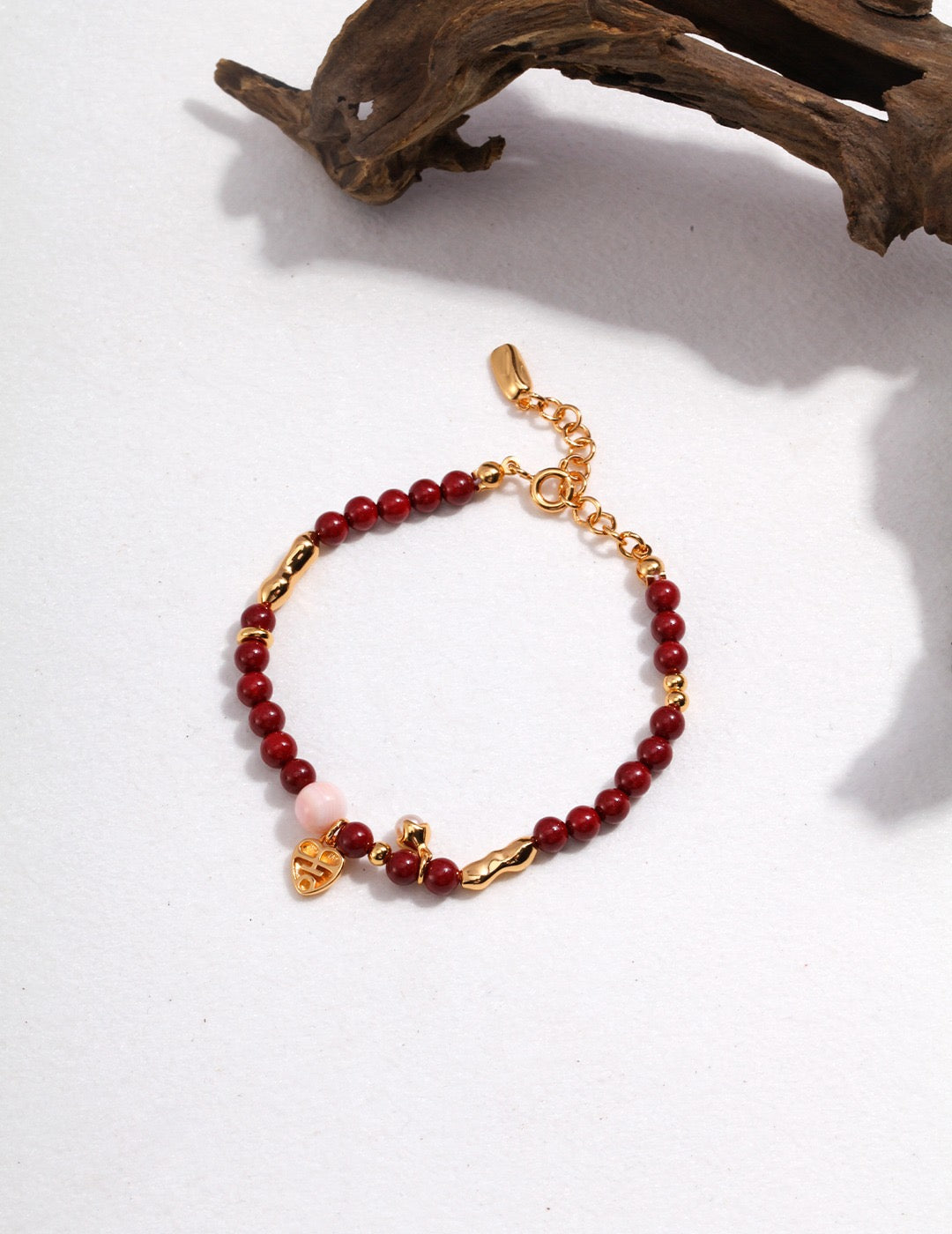 Chinese Style Cinnabar Bracelet