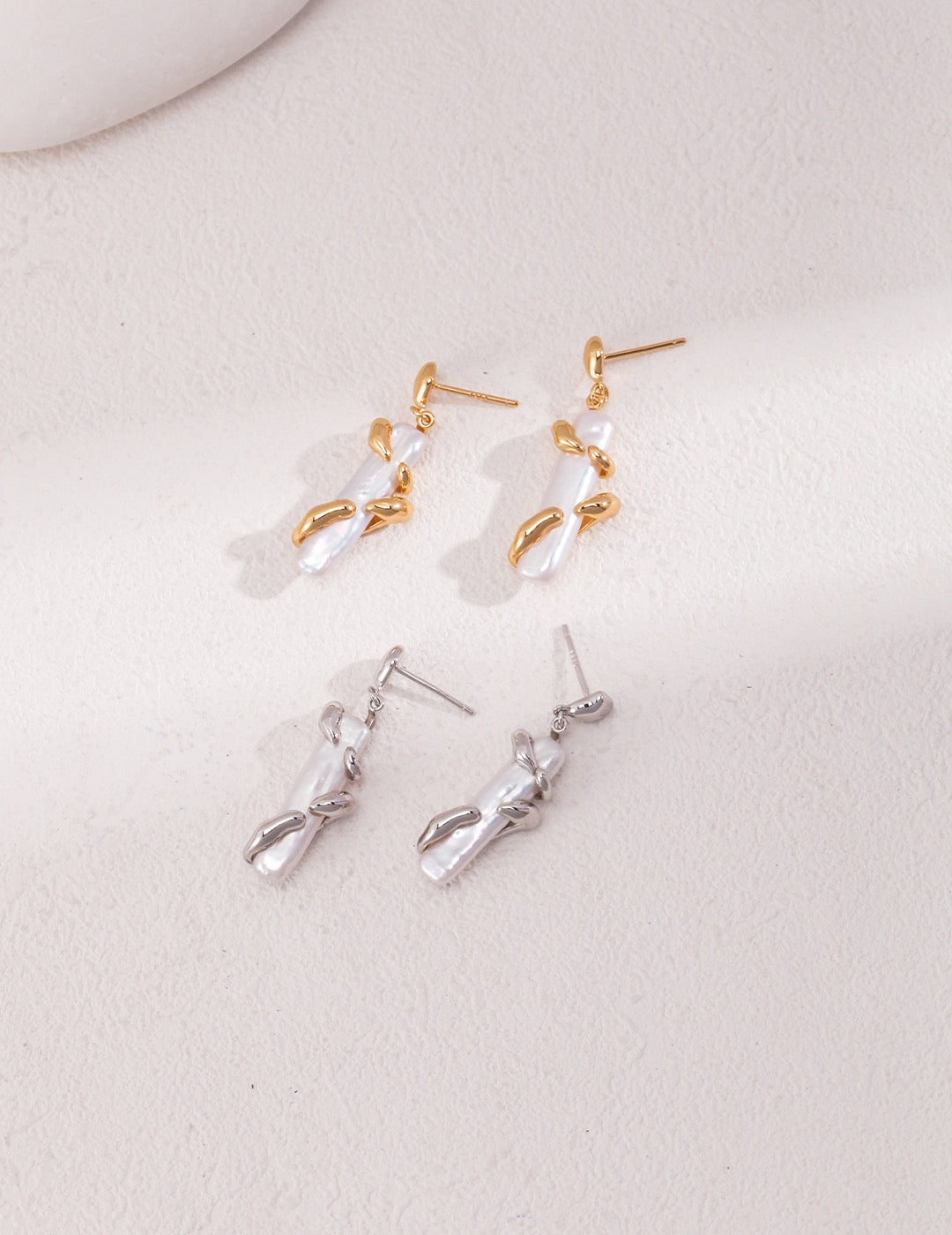 Elegant Natural Mother of Pearl Earrings