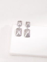 Sterling Silver Minimalist Geometric Earrings