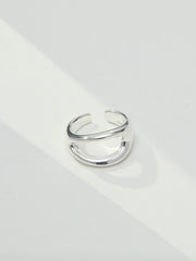 Sterling Silver Rings,Adjustable Size Ring,Chunky Ring,  Silver Band Ring