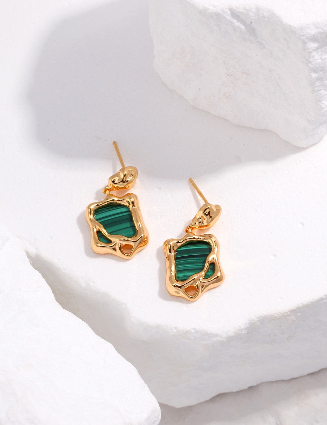 Malachite Earrings