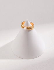 Ocean Ring,Sea Wave Shaped Silver Ring,Minimalist Earrings,Elegant Gemstone Ring
