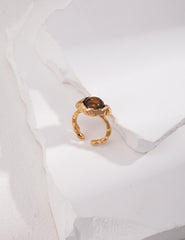 Tiger Eye Ring J0205