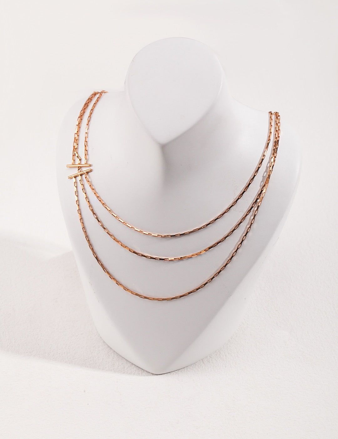 Layered Multi Chain Necklace Set, Dainty Layered Necklace Gold