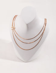 Layered Multi Chain Necklace Set, Dainty Layered Necklace Gold