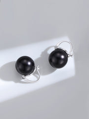 Mother Of  Pearl Earrings  , Black Pearl Earrings