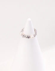 Pearl Ring,Minimalist Ring,Adjustable Size Ring